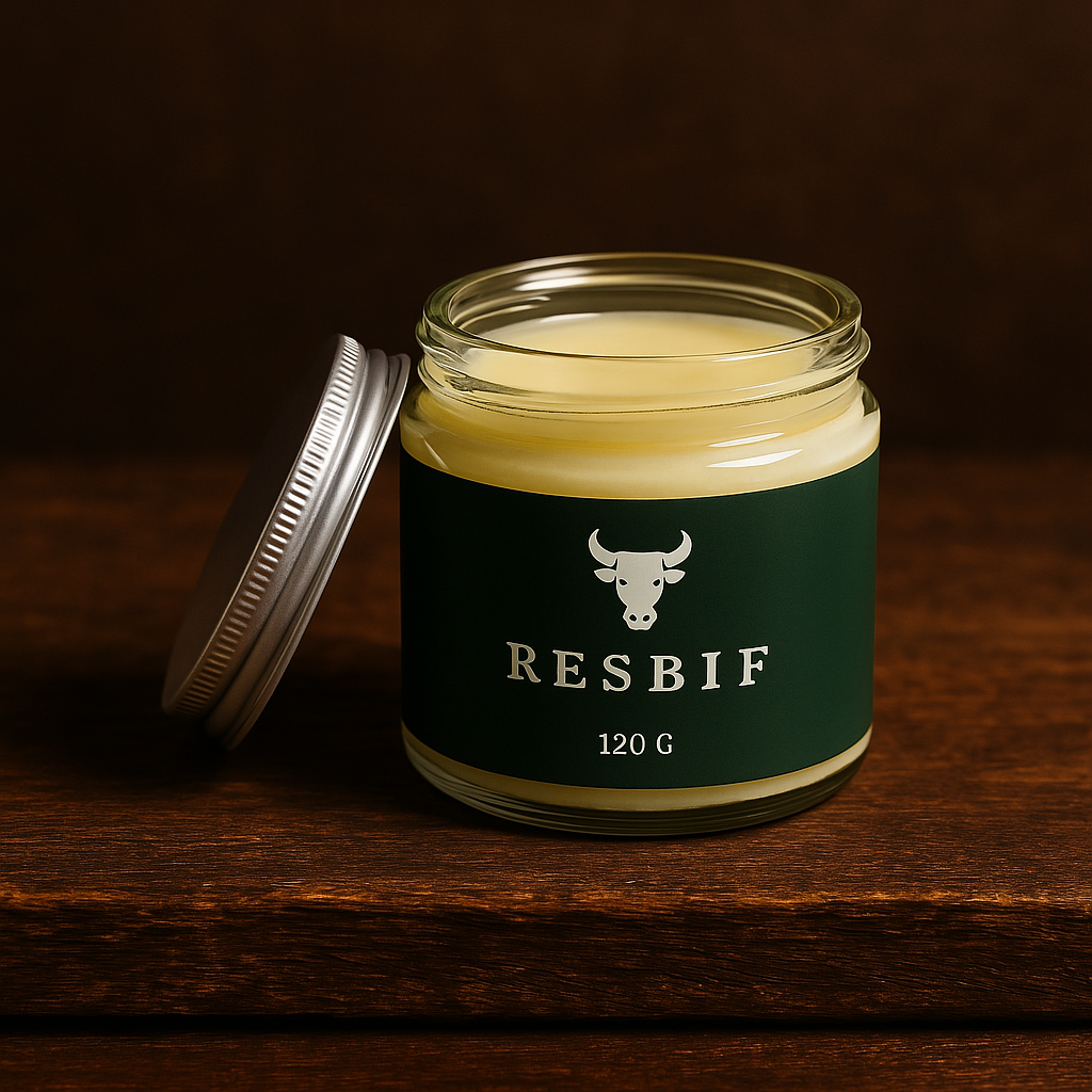 Imagen del tarro de sebo de res de ResBif